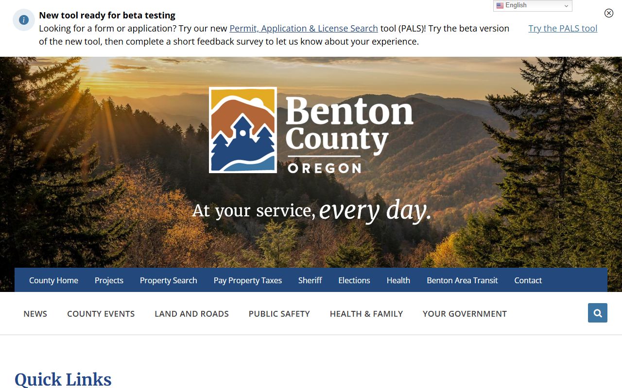 Benton County Sheriff's Office website for traffic ticket records