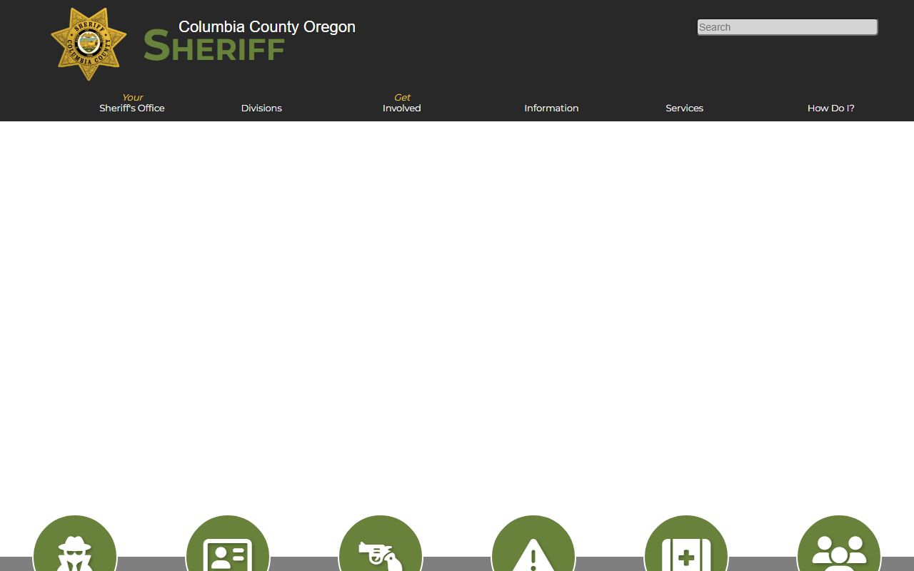 Columbia County Sheriff's Office website for traffic ticket records