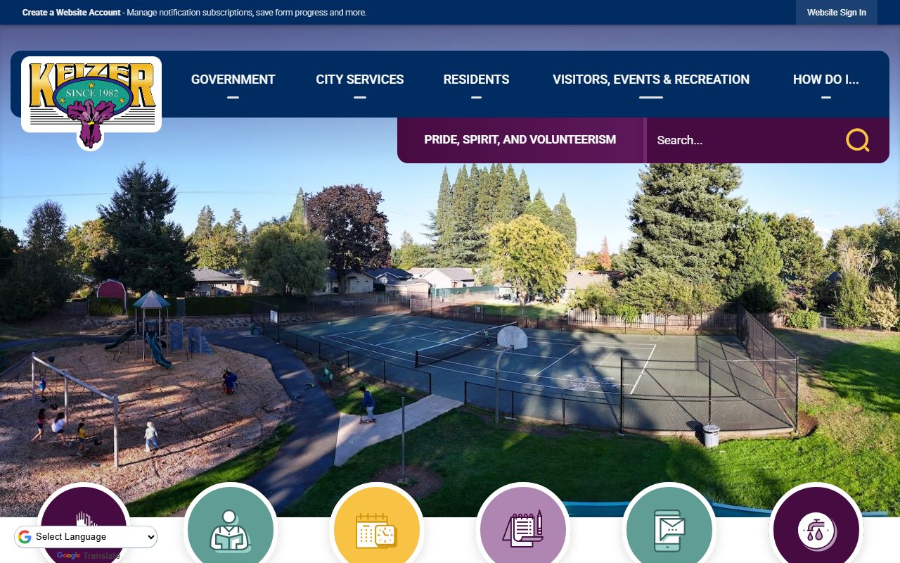 Keizer Municipal Court information for Marion County traffic ticket records